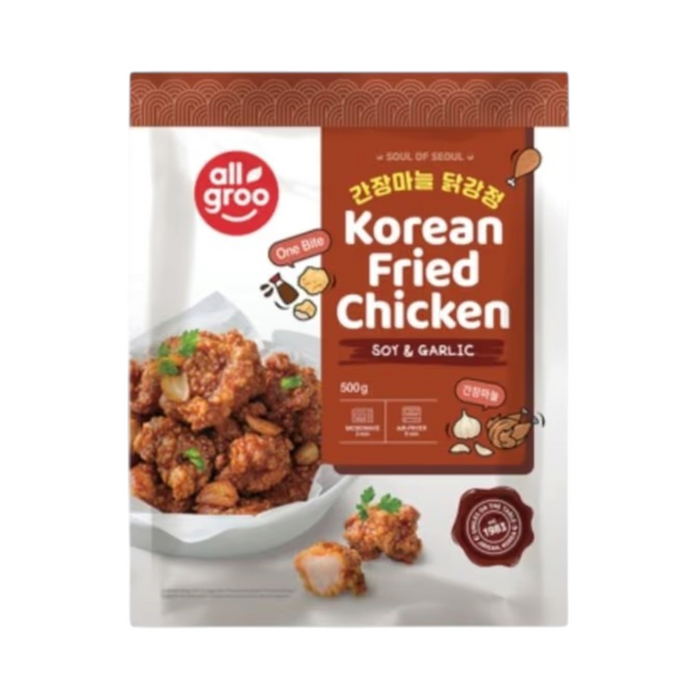 Frozen All Groo Korean Fried Chicken - Soy & Garlic 500gm (Only Berlin Delivery)