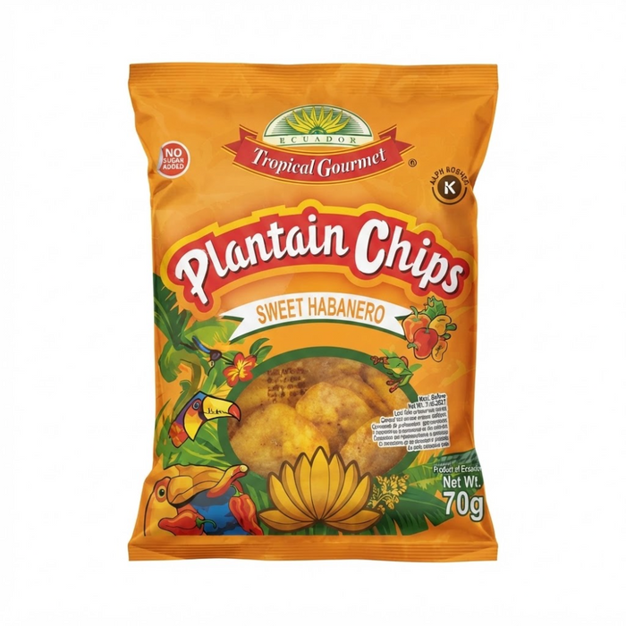 Tropical Gourmet Plantain Chips - Sweet Habanero 70gm
