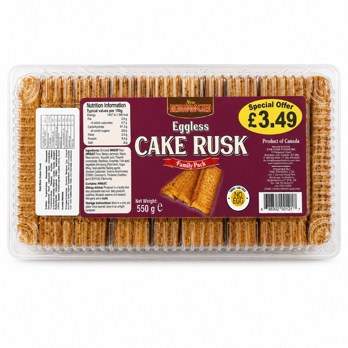 New Krunch Cake Rusk - Eggless 500gm