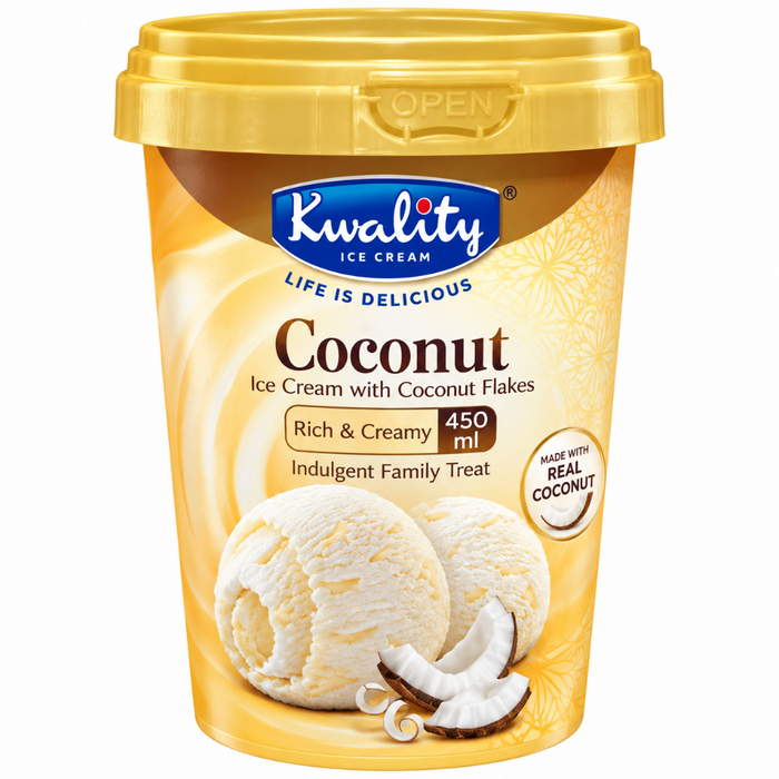 Frozen Kwality Kulfi Cup - Coconut 450ml (Only Berlin Delivery)