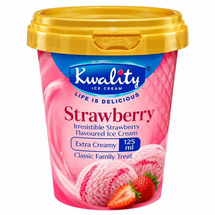 Frozen Kwality Kulfi Cup - Strawberry 125ml (Only Berlin Delivery)