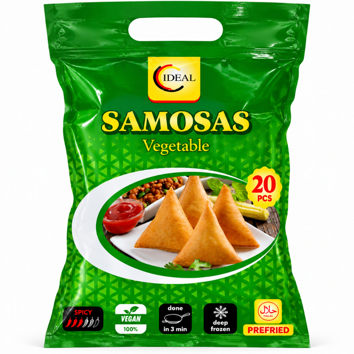 Frozen Ideal Vegetable Samosas 700gm (20pcs) - Only Berlin Delivery