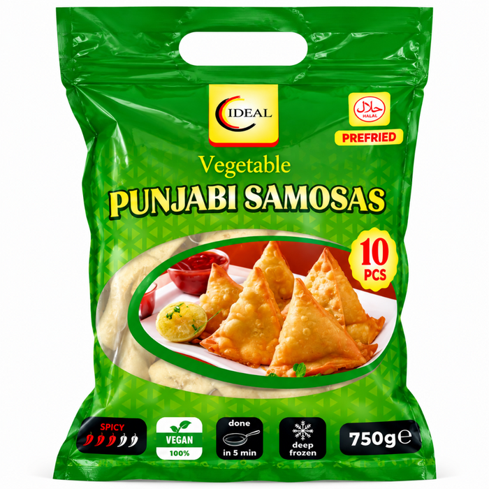 Frozen Ideal Vegetable Punjabi Samosas 750gm (10pcs) - Only Berlin Delivery