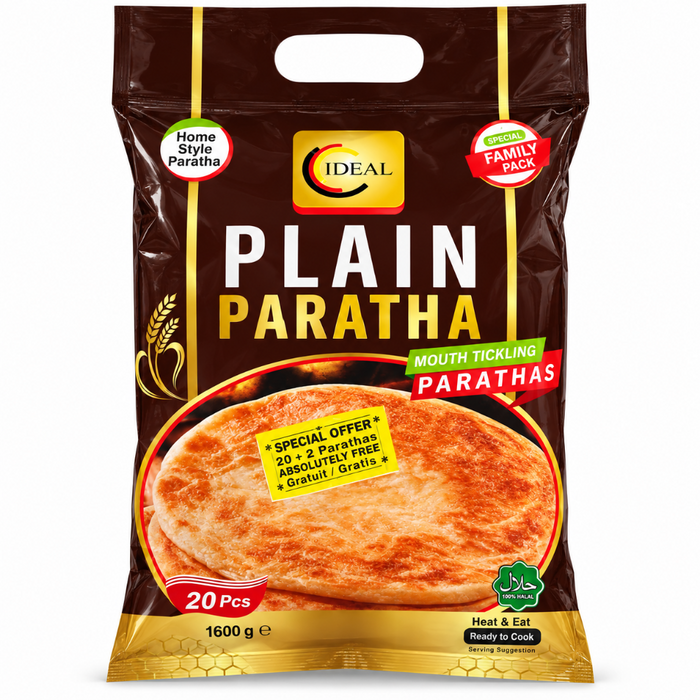 Frozen Ideal Family Pack Plain Paratha 1.6kg - Only Berlin Delivery