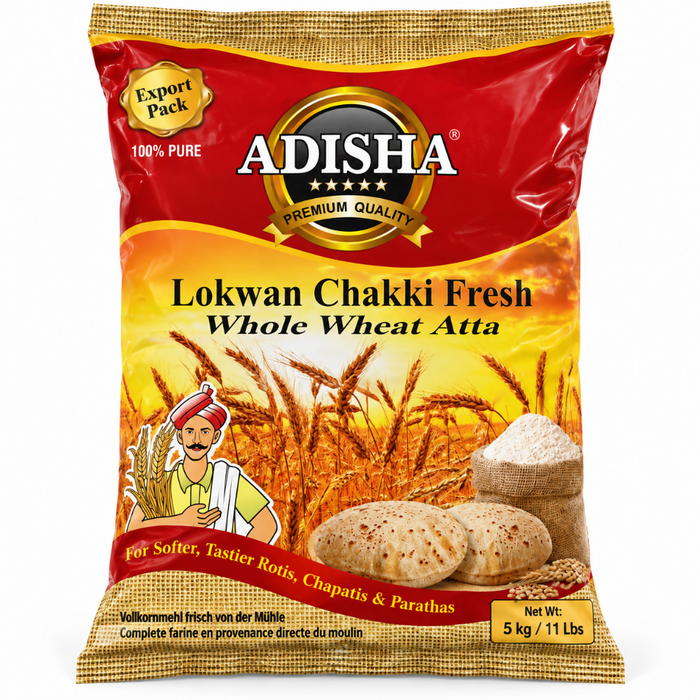 Adisha (Lokwan) Whole Wheat Atta 5kg