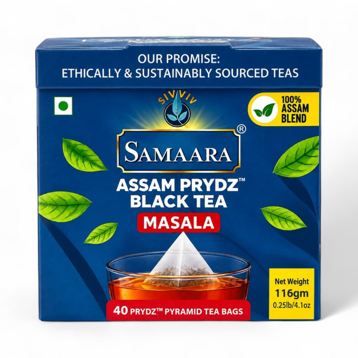 Samaara Assam Black Tea - Masala (40 Tea Bags) 116gm