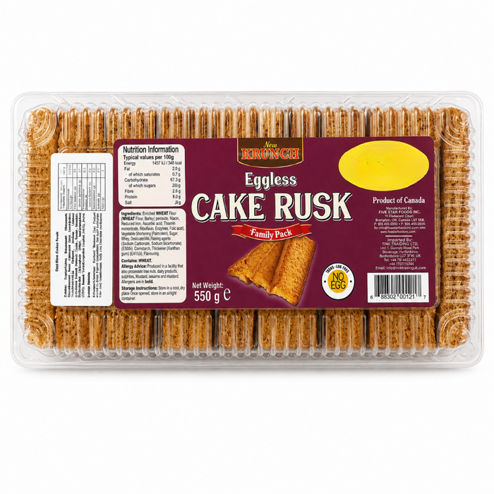 New Krunch Cake Rusk - Eggless 500gm