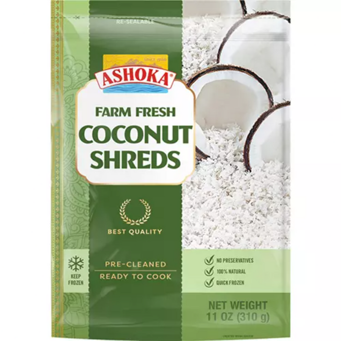 Frozen Ashoka Farm Fresh - Coconut Shreds 310gm (Only Berlin Delivery)