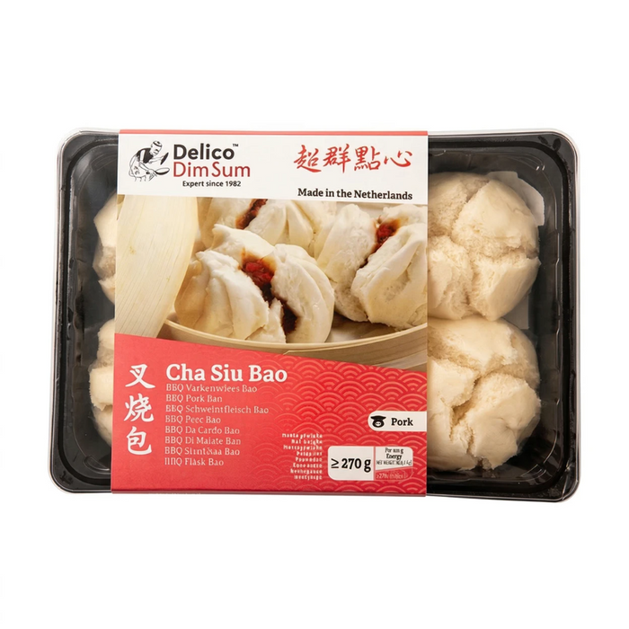 Frozen Delico Dimsum - Pork Cha Siu Bao 270gm (Only Berlin Delivery)