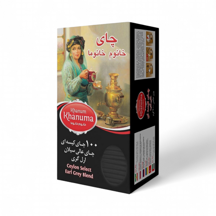 Khanum Khanuma - Ceylon Select Earl Grey Blend (100 Tea Bags x 2gm) 200gm