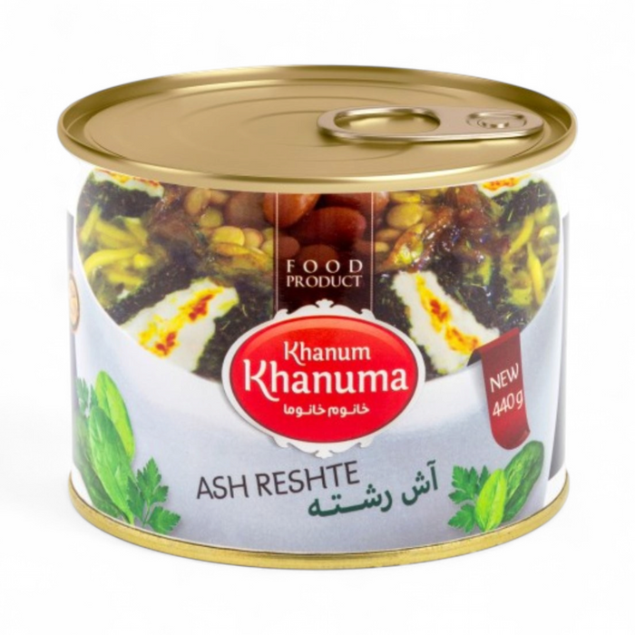 Khanum Khanuma - Canned Ash Reshteh (Persian Vegetable Noodle Stew) 440gm