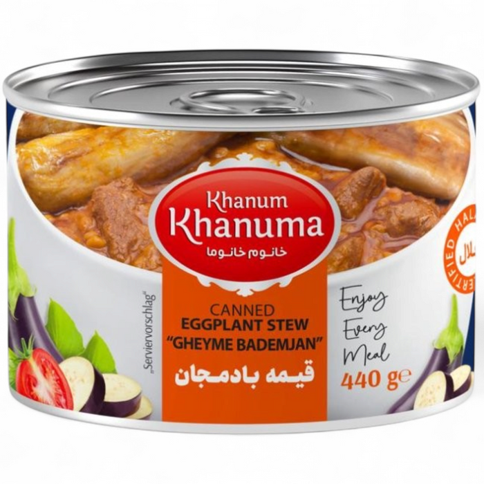 Khanum Khanuma - Gheyme Bademjan (Canned Eggplant Stew) 440gm