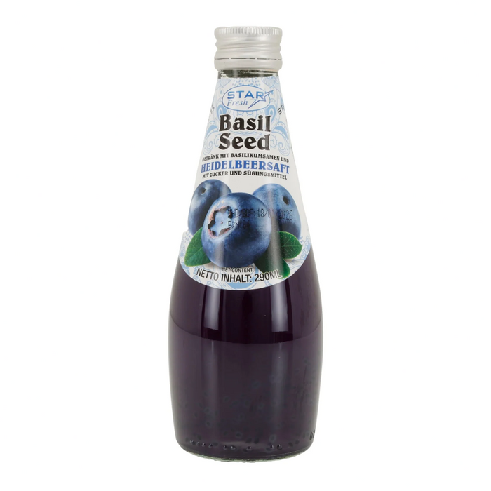 Star Fresh Basil Seed Drink - Blueberry 290ml