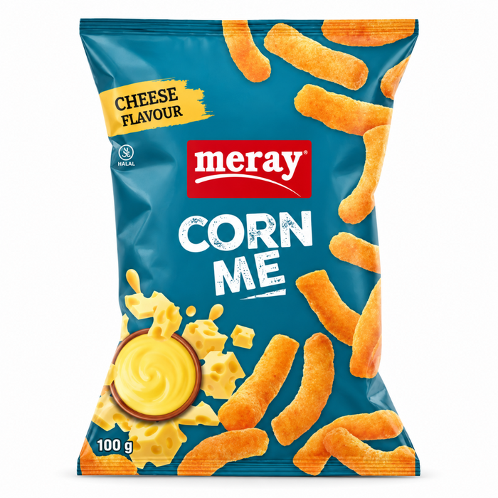 Meray Corn Me - Cheese Flavour 100gm (BBE: 01.12.2026)