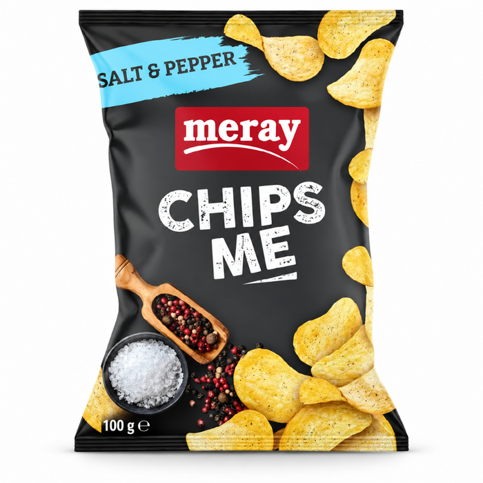 Meray Chips Me - Salt & Pepper 100gm (BBE: 07.10.2026)