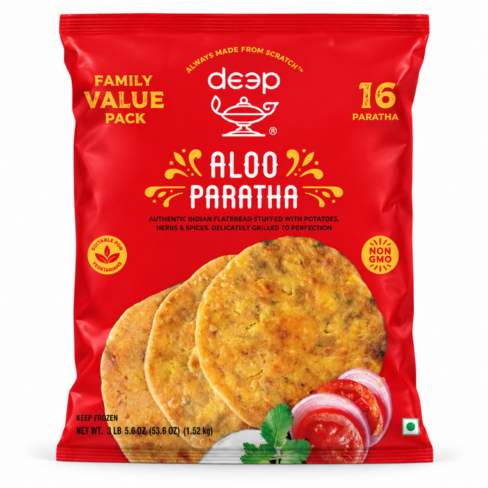 Frozen Deep Family Value Pack - Aloo Paratha (16pcs) 1.52kg (Only Berlin Delivery)