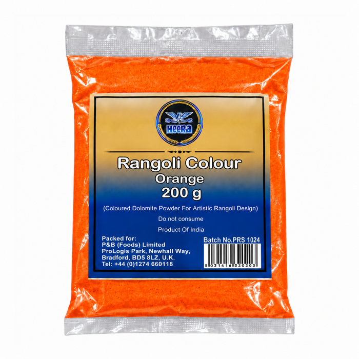 Heera Rangoli Colour - Orange 200gm
