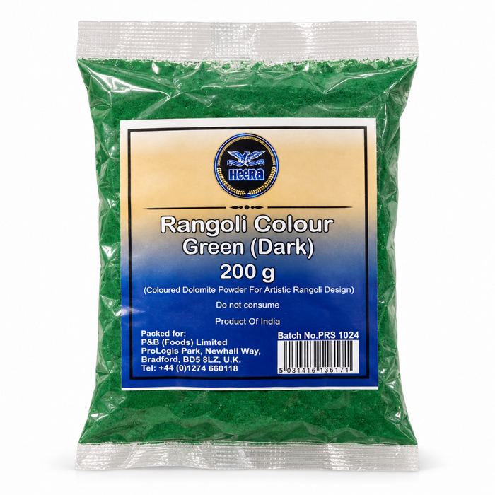 Heera Rangoli Colour - Dark Green 200gm
