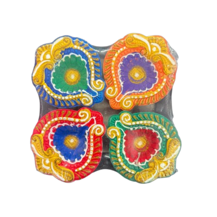 Clay Diya (Set of 4)