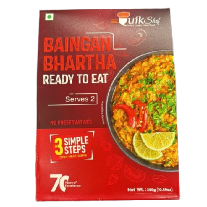Quik Shef Baingan Bhartha - 300gm (Ready to Eat)