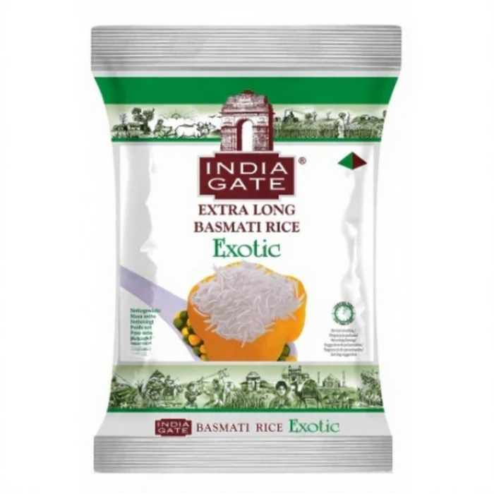 India Gate Basmati-Reis – Exotisch 5 kg (MHD: 08.2026) (Nur 1 pro Bestellung)