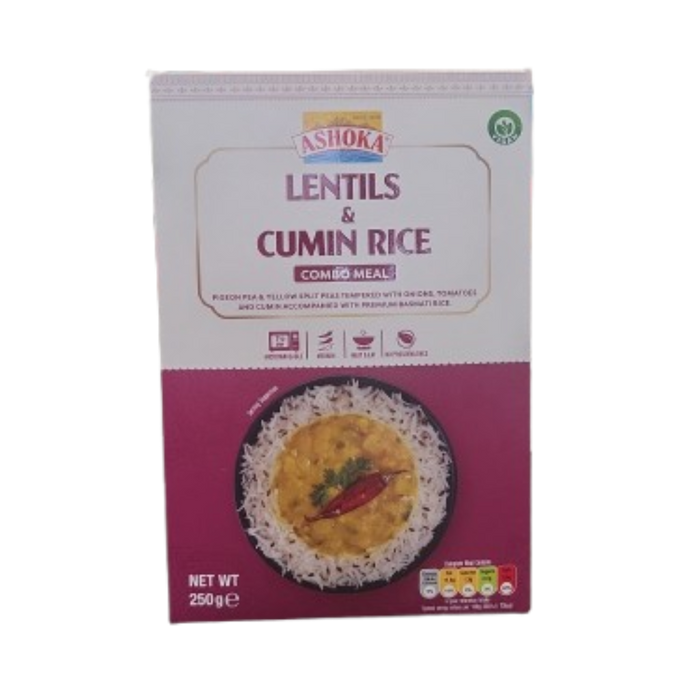 Ashoka Combo Meal - Lentils & Cumin Rice 250gm
