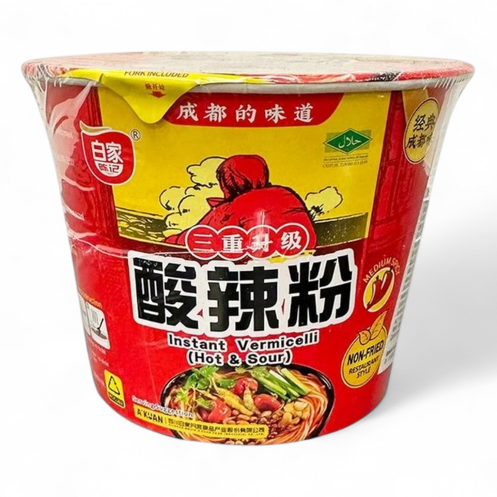 Baijia Instant Cup Vermicelli - Hot & Sour 105gm