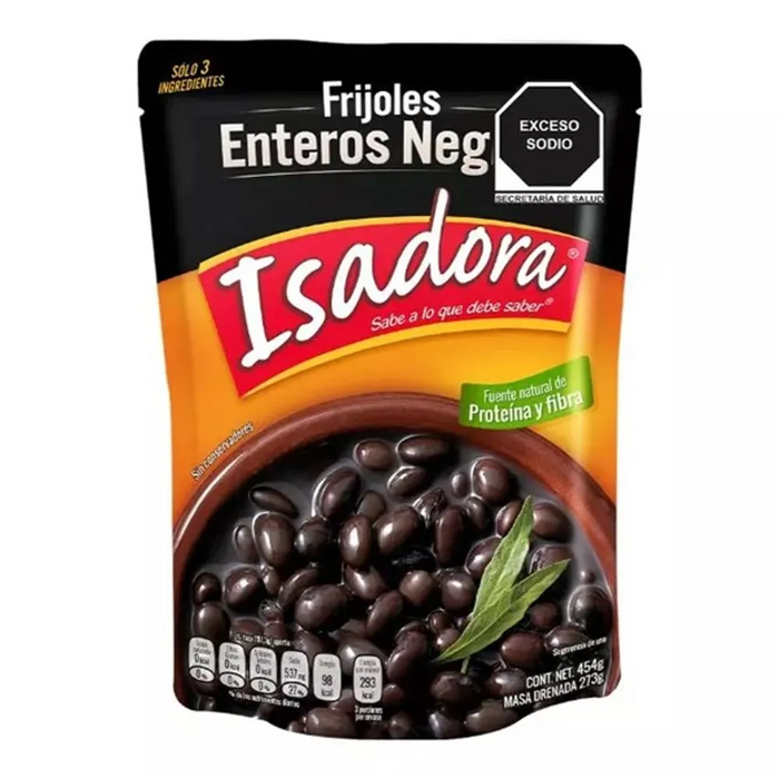 Isadora Frijoles - Negros Enteros (pouch) 454gm