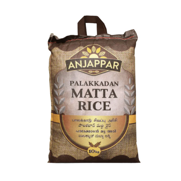 Anjappar Palakkadan Matta Rice 10kg - BBE: 03.2027 (Only 1 per Order)
