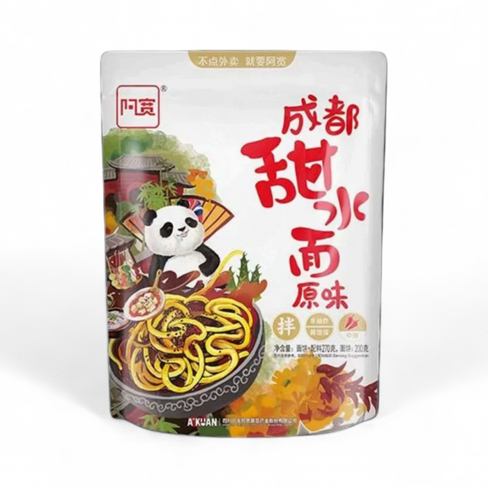 Akuan Instant Broad Noodles - Sweet & Spicy 270gm