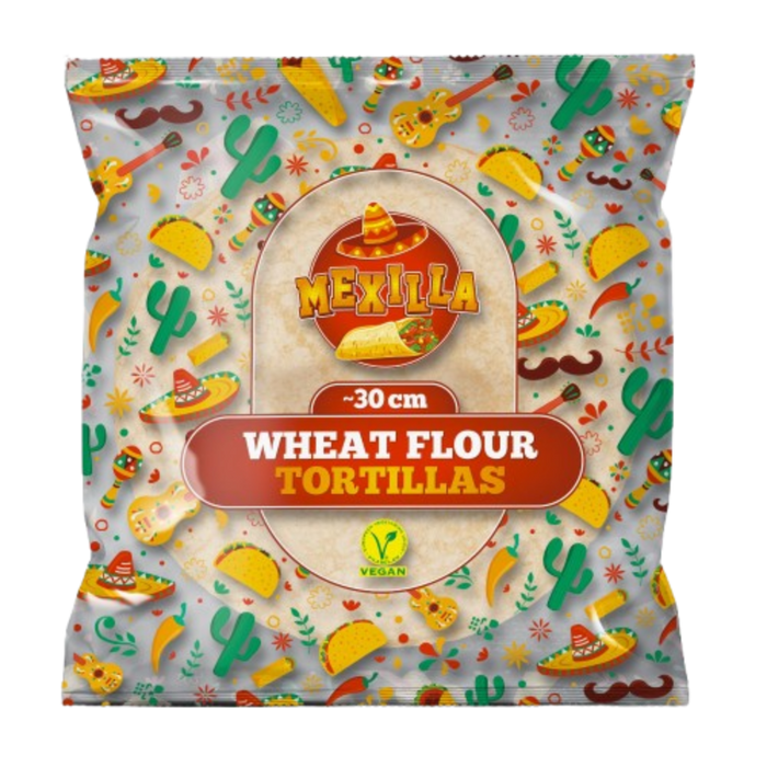 Mexilla Wheat Flour Tortillas 18 x 80gm (30cm) 1.4kg