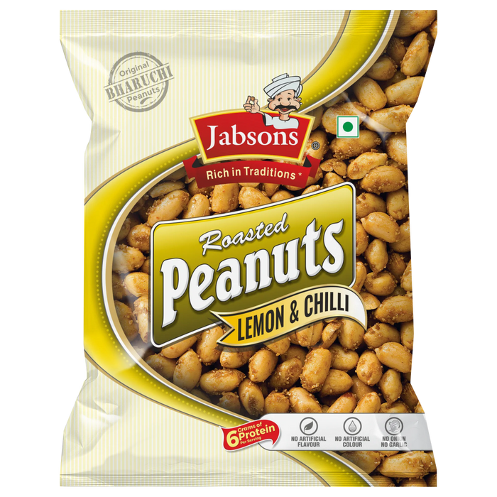 Jabsons Roasted Peanuts - Lemon & Chilli 140gm