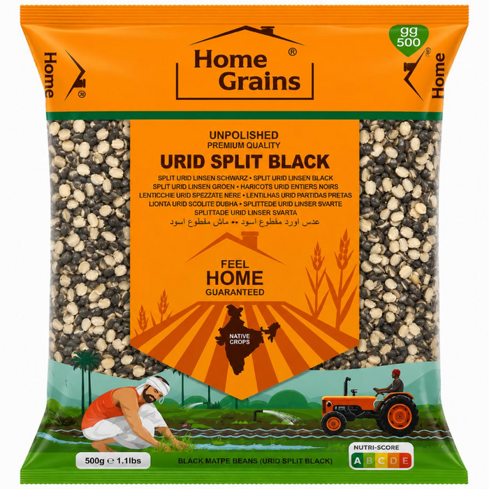 Home Grains Urid Dal Split 500gm