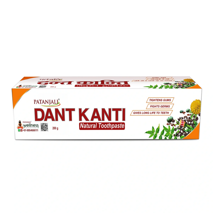 Patanjali Dant Kanti Toothpaste - Natural 200gm
