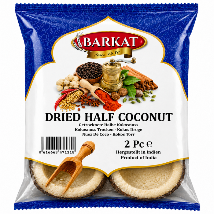 Barkat Dried Half Coconut 2pcs