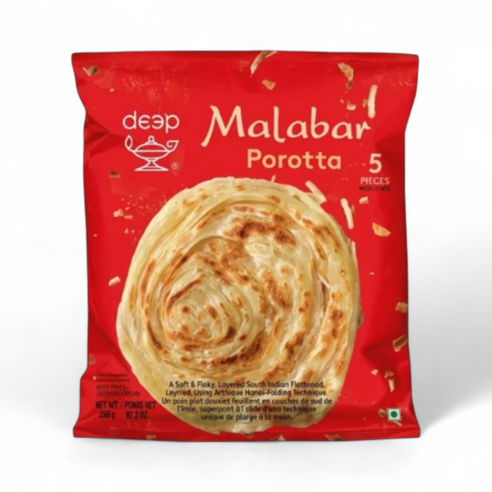 Frozen Deep Malabar Porotta (5pcs) 350gm - Only Berlin Delivery