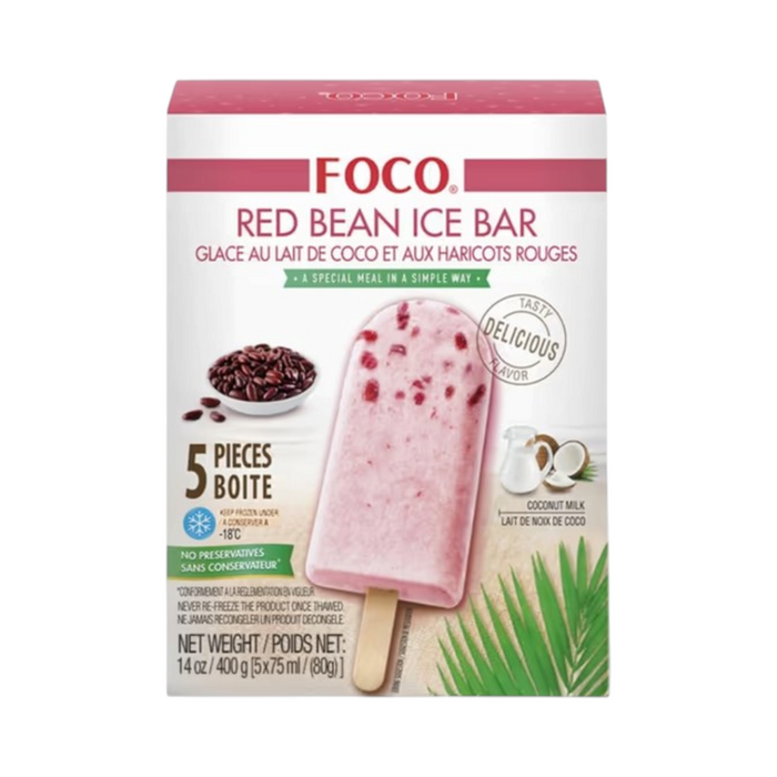 Foco Ice Bar - Red Bean (5 x 80gm) 400gm