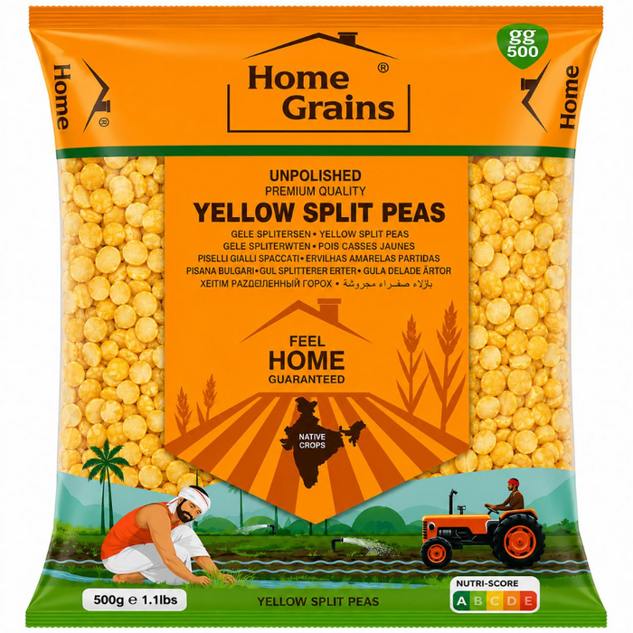 Home Grains Yellow Split Peas 500gm