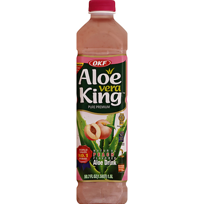 OKF Aloe Vera Drink - Peach 1.5L