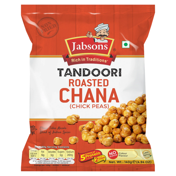 Jabsons Roasted Chana - Tandoori 140gm