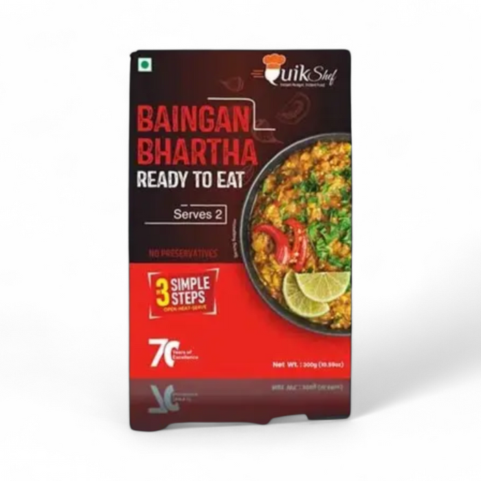 Quik Shef Ready to Eat - Baingan Bhartha 300gm