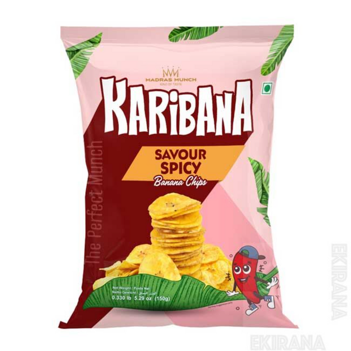 Karibana Plantain Chips- Savour Spicy 150gm