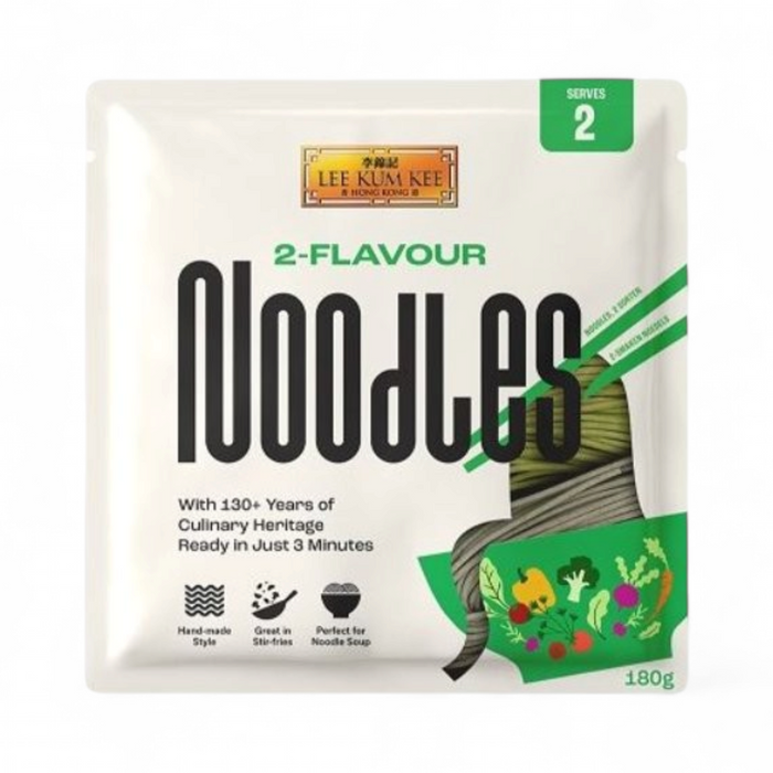 LKK 2-Flavour Noodles (Spinach & Soba) 180gm