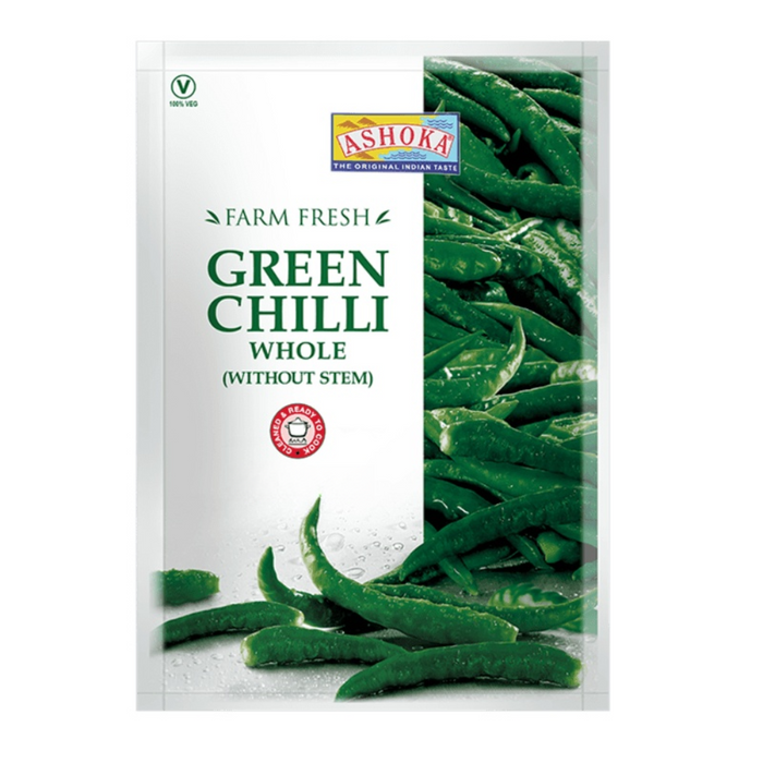 Frozen Ashoka Green Chilli (Whole) 310gm - Only Berlin Delivery