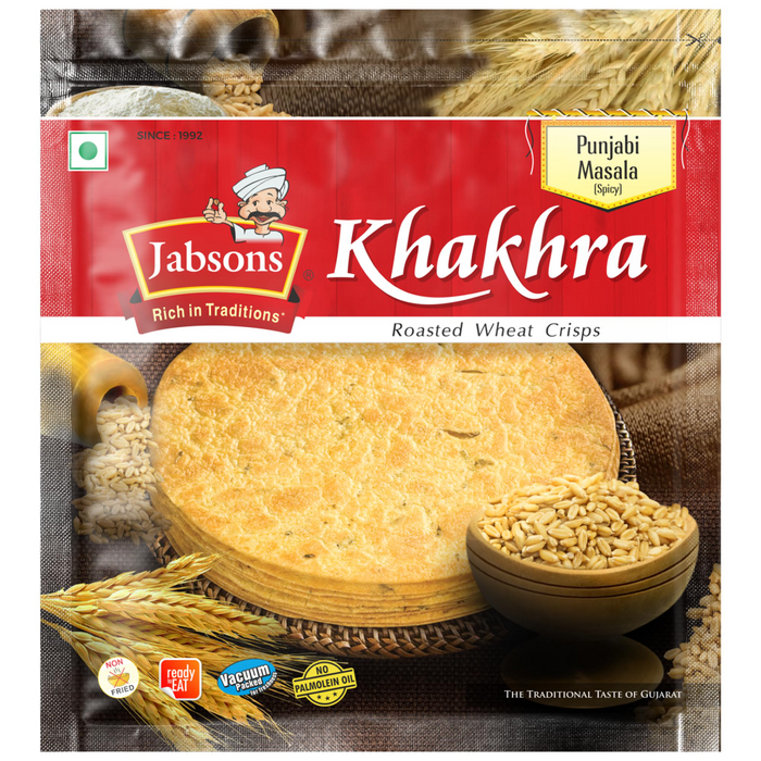 Jabsons Khakhra - Punjabi Masala (Spicy) 200gm