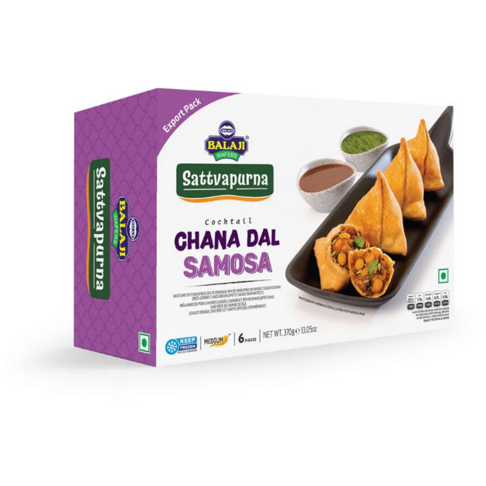 Frozen Balaji Cocktail Chana Dal Samosa With Red & Green Chutney (6pcs) 370gm - Only Berlin Delivery