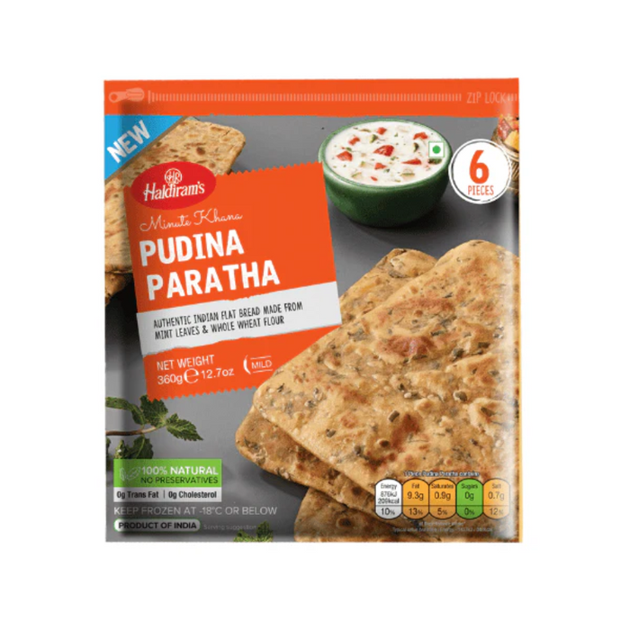 Frozen Haldiram's Pudina Paratha (6pcs) 360gm - Only Berlin Delivery