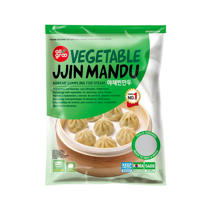 Gefrorener All Groo Jjin Mandu-Knödel – Gemüse 540 g (nur Lieferung in Berlin)