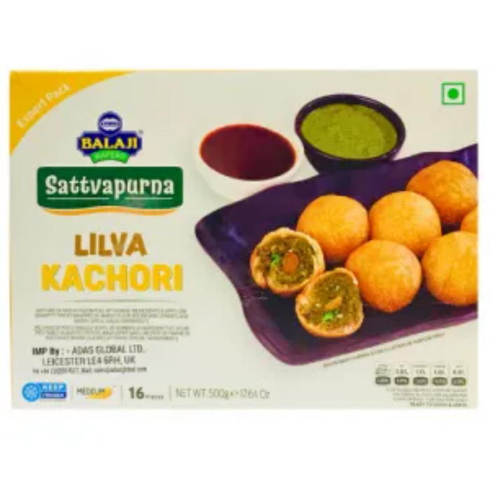 Frozen Balaji Lilva Kachori With Red & Green Chutney (16pcs) 500gm - Only Berlin Delivery (Copy)