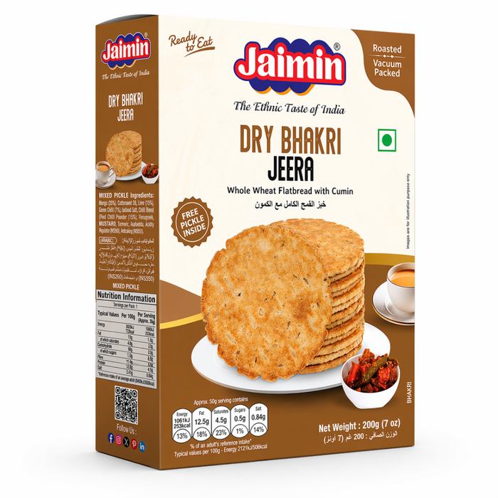 Jaimin Dry Bhakri - Jeera 200gm
